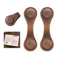Vintage Pu Leather Bone Shape Magnetic Bookmark
