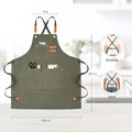 Adjustable Denim Bib Work Apron-Full Color