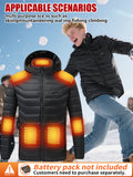 USB Rechargeable 15 Heating Zones Heated Hooded Coat