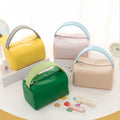 Pu Waterproof Candy Color Cosmetic Bag