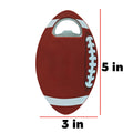 Full Color Custom Football Shape Coaster with Bottle Opener