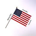 Wooden Flagpole Hand-Waved Flag