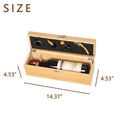 Bamboo Wood Wine Box Kits With Wine Tools And Accessories
