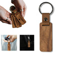 Laser Engravable Wood Key Pendant