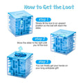 Mini 3D Maze Cube with Rolling Ball