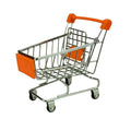 Mini Metal Shopping Cart Supermarket Handcart Basket Toy