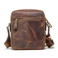 Vintage Crazy Horse Cowhide Men's Crossbody Bag