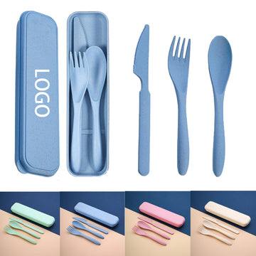 Reusable Wheat Straw Cutlery Set