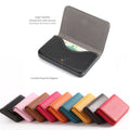 Pu Leather Business Card Case Pocket Wallet With Magnetic