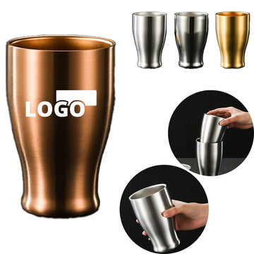 12oz Stainless Steel Double Wall Beer Cup Coffee Cup