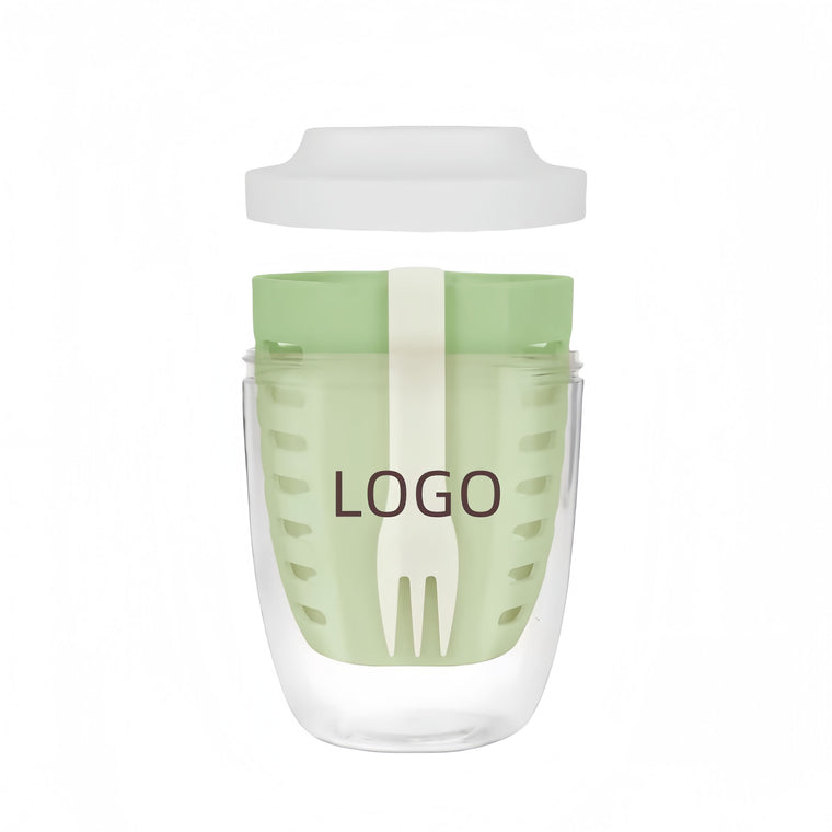 20Oz Fruit Salad Storage Cup With Lids And Fork