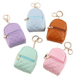 Mini PU Leather Backpack Keychain Cosmetic Pouch Coin Purse