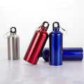 22 Oz Aluminum Sports Water Bottle W/ Carabiner