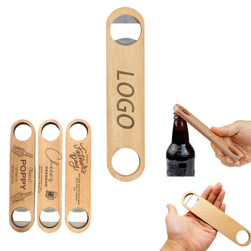 Wooden And Stainless Steel Dual-Head Bottle Opener