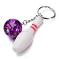 Novelty Bowling Ball & Pin Pendant Keychain