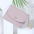 Pu Card Holder Wallet With Keyring