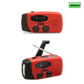 Emergency Solar Hand Crank Weather Radio With Led Flashlight