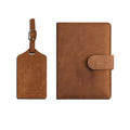 Pu Leather Luggage Tag Passport Set