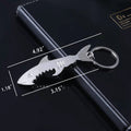 Shark Metal Bottle Opener Keychain