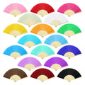 Full Color Custom Handheld Bamboo Cloth Foldable Fan
