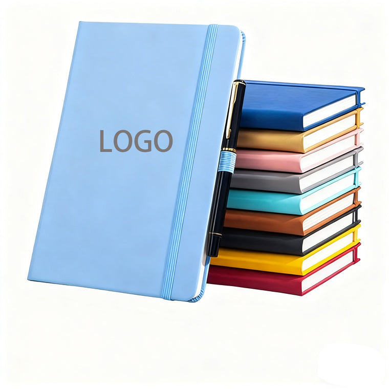 Pu Leather A5 Notebook With Strap