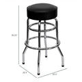 Pvc Seat Tall Metal Bar Stool