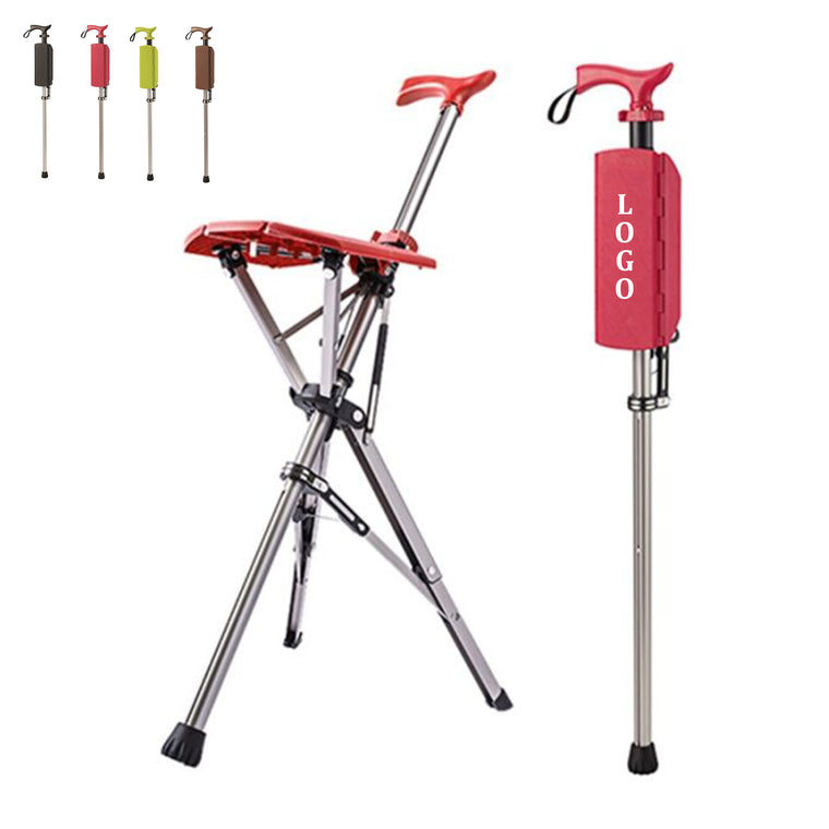 Elderly Foldable Walking Chair Stick