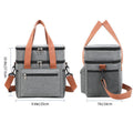 Outdoor Portable Double Layer Lunch Bag