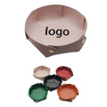 Portable Premium Leather Tray Desktop Storage Organizer