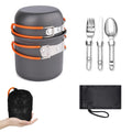 5Pcs Camping Cookware Mess Kit