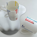 11 Oz. Hand-Painted Ceramic Mugs Set