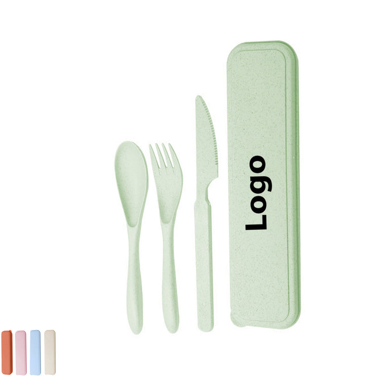 Reusable Wheat Straw Cutlery Set