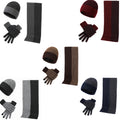 3 PCS Winter Hat Scarf Gloves Set