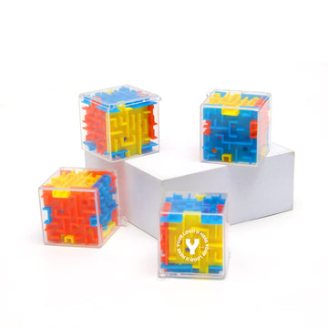 Mini Plastic 3D Cube Maze Puzzle