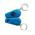 Portable Mini Plastic Whistle Keychain LED Light UV Light