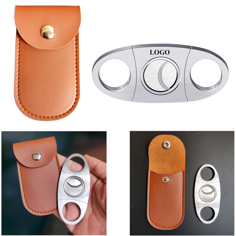 Cigar Cutter with PU Holder