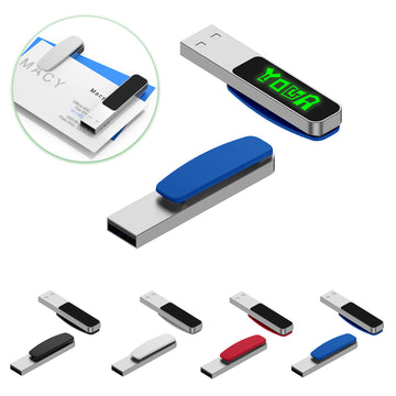 Book Clip Illuminated Usb Flash Drive