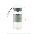 16OZ Glass Water Bottle W/ Tea Filter And Leather Sleeve