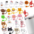 Assorted Shape Silicone Straw Cap