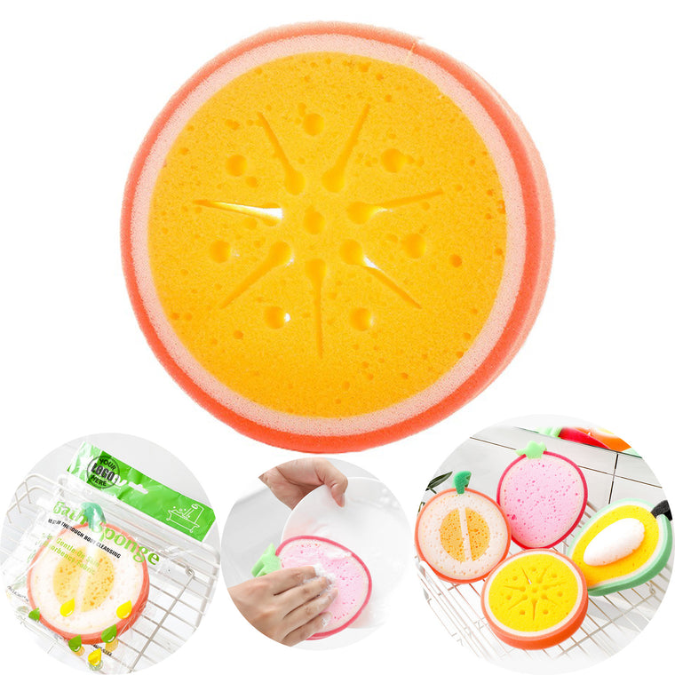Fruit Style Thickened Cleaning Sponge Wipe
