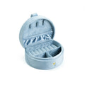 D-Shaped Velvet Jewelry Box