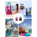 Beach Tote Bag with Detachable Cooler