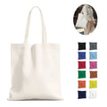 Premium Cotton Canvas Tote Bag Reusable Shoulder Shopper