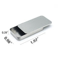 Slide Top Small Tin Box