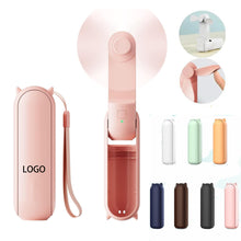 2 In 1 Rechargeable Portable Fan With Power Bank
