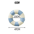 Summer Beach Pool Thickened Striped Swimming Ring