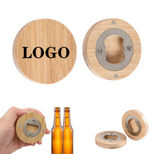 Wooden Handle Bottle Opener With Magnet