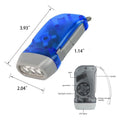 3 LED Hand Crank Emergency Flashlight