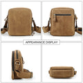 Vintage Crazy Horse Cowhide Men's Crossbody Bag