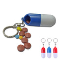 Abs Twist Pill Box Key Chain